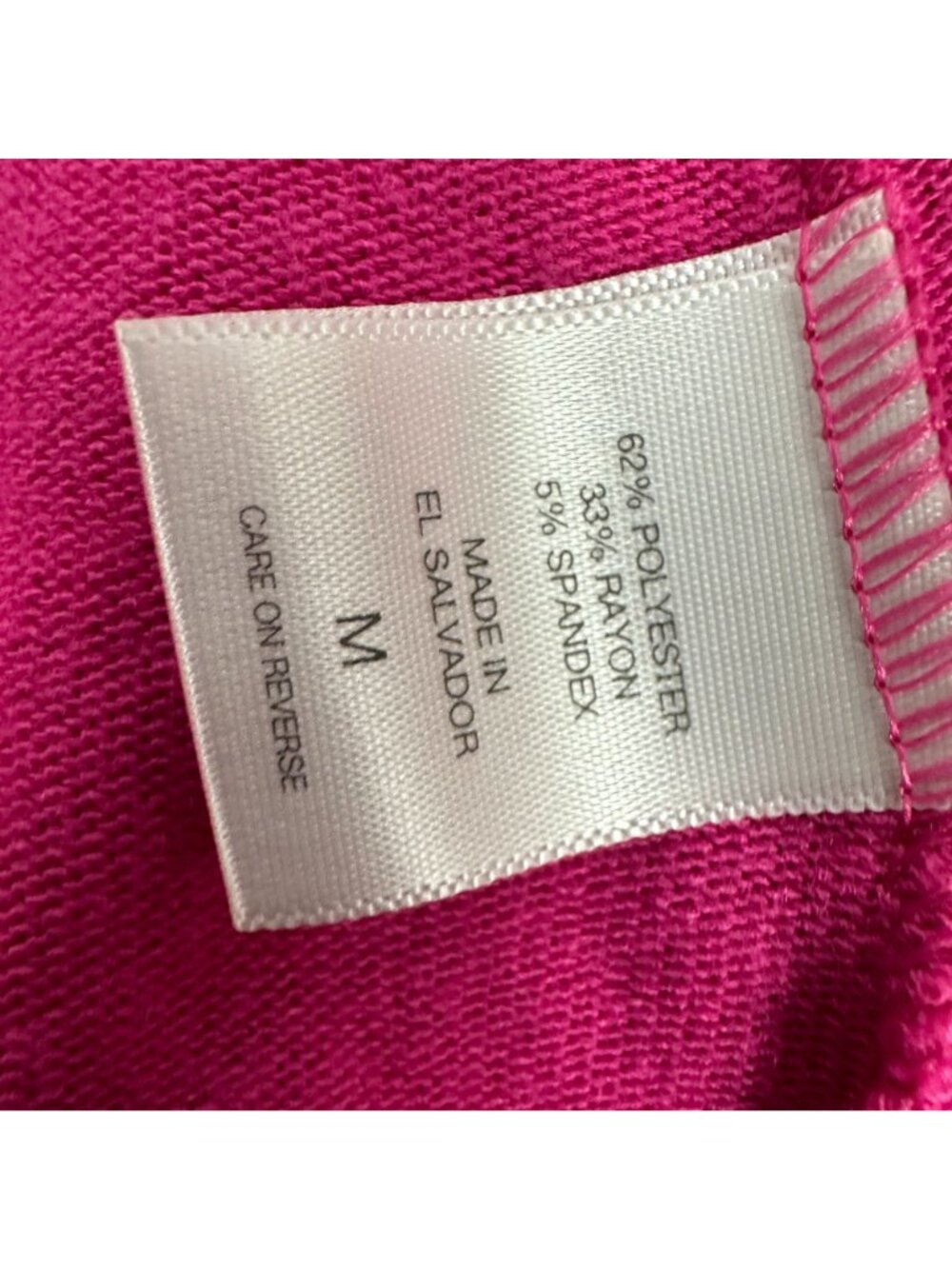 New York & Company Womens Ruffle Open Front Cardigan Sweater Medium Pink Stretch - Picture 5 of 8